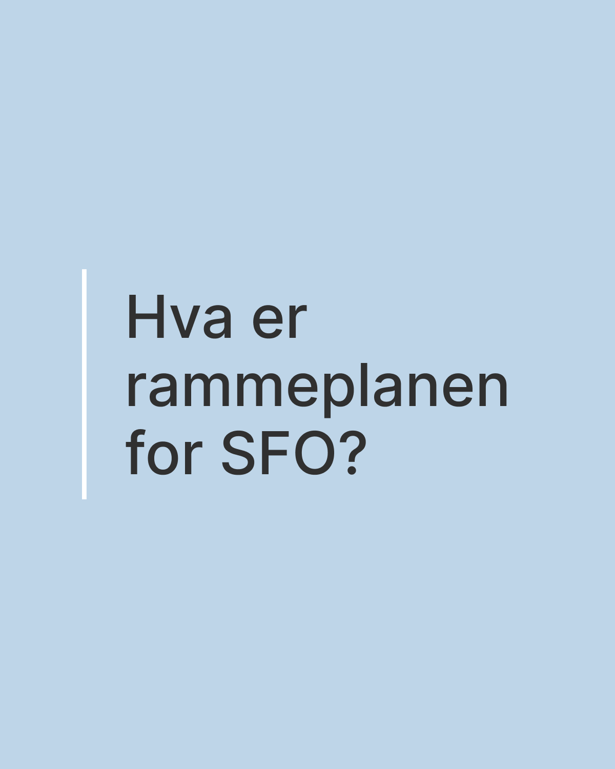 Plakat med bl&aring; bakgrunn og sort tekst uten grafiske elementer