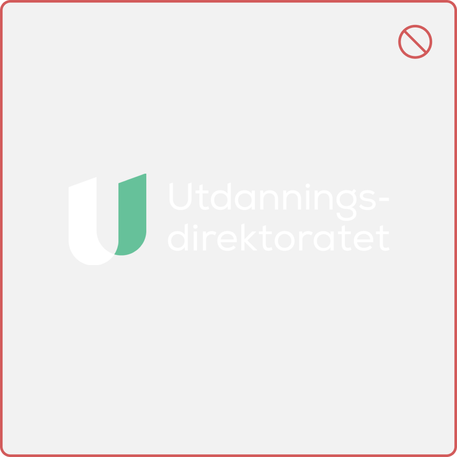 Logo med d&aring;rlig kontrast mot bakgrunn