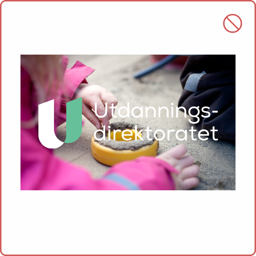 Logo opp&aring; foto med lav kontrast